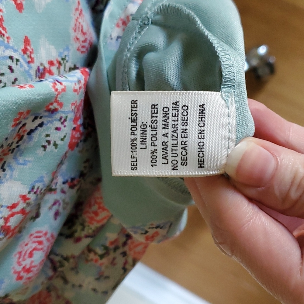 Robin's Egg Blue Floral Strappy Backless Sun Dress - Picture 13 of 14